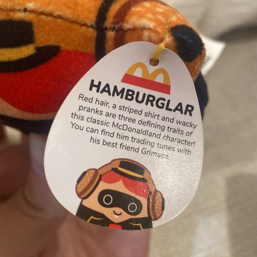 McDonald’s Hamburglar Squishmallow toy 2023 kids happy meal toys squishmallows - Picture 4 of 4
